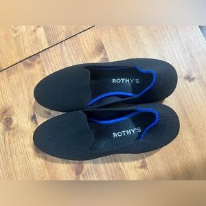 Rothy's like new Black Slip-On flat loafers- size 9, runs small like size 8